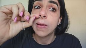 Cold with sticky mucus and runny snot