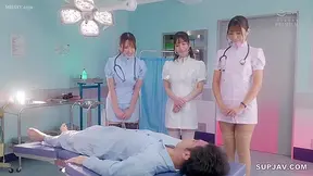 Horny Japanese Nurses Seduce Boss – Wild Bareback Office Ride