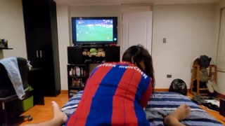 Twerking on my cock during the Euro Cup with a delicious Latina