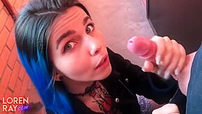 Tattoed Girl And Loren Ray In Suck Huge Cock Stranger And Oral Creampie Pov Outdoor