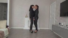 Kissing contest with Evelina