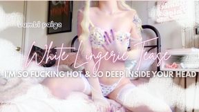 White Lingerie Tease