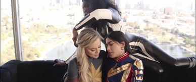 Superhero Threesome