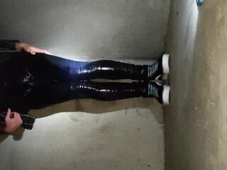Rewetting My Slim Jeans And Vans In Parking Lot