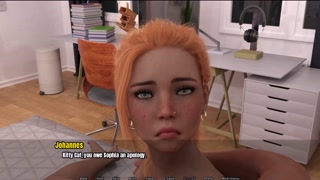 Grandmas house - having double cock tease and cumshots in her mouth