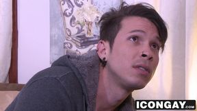 Jackson takes Gabriels big cock in his first swinging action