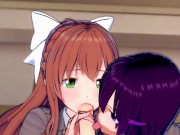 Yuri and Monika share a cock in the club! (POV) (3D Hentai) (Doki Doki Literature Club)