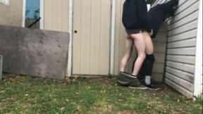 Fucking Behind The Shed