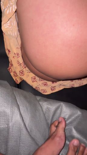 At the end of the day, he ends up in a car in front of someone's house.