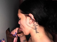 Glory Hole Blowjobs and Brunettes