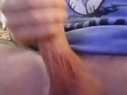 Late last night I got horny watching TV  with weak cumshot bc I've been playing with it so much