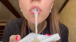 Mucus & Spit Overflow – Extreme Close-Up Fantasy