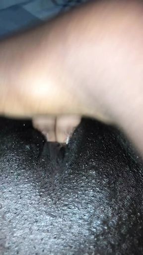 Hot black girl pussy fingering