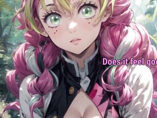 Hashira Demon Slayer Jerk Off Game With Mitsuri and Shinobu - AI Made