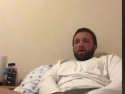 Hunk has a big thick cock and shoots huge koads