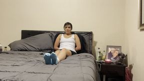 Blue Sock Gag and Tickle