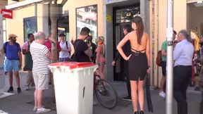 Body painted blonde disgraced in public