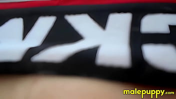 Stepdad Richard Lennox teases his stepson with his jockstrap