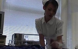 Nurse takes care of his cock