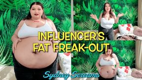 Influencer's Fat Freak-Out - Plus Size Fashion Influencer Sydney Screams Has a Gassy Belly That Turns Into Rapid Belly Expansion & Weight Gain - Gaining Weight, Growth Fetish, Expansion, Fat - HD 720 WMV