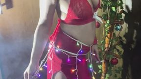 Your smoking Christmas present - crushing a cigarette with high heels