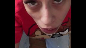 Candie Cross teased too much... now her mouth is paying the price.