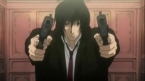 Brandon Heat Battles Harry McDowell In Intense Gungrave Anime Action