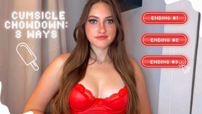 Cumsicle Chowdown: 3 Ways