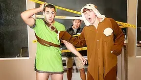 Cocked Up Costume Fun: Felix Fox Takes Nick LAs Thick Shaft – Exclusive GAY Scene