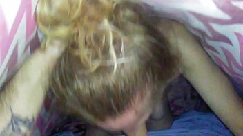 Petite blonde blow job