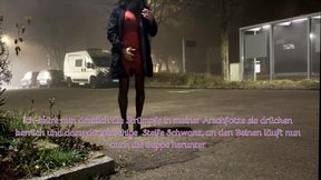 A new Messi task; dirty dress and stockings in piss and cum 2