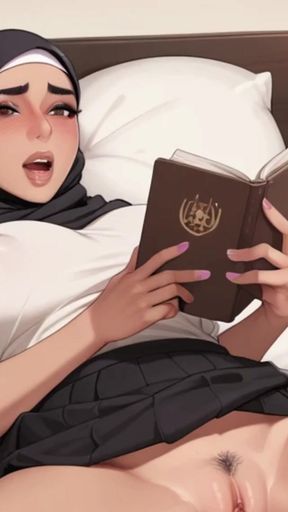 Arab Teen College Girl Fingering Her Tight Pussy - Big Ass &amp; Hijabi Body Exposed   Clip 1