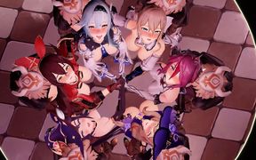 Multiplayer Masterpiece [mmd] Full Cast of Koukou Tetsu - Pregnancy, Russian Roulette, Wild Orgy, Missionary Position