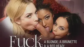 Dahlia Sky & Brandy Aniston & Daisy Ducati in Fuck a Blonde, a Brunette & a Red Head - BurningAngelVR