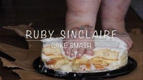 Barefoot Ruby Sinclaire Cake Feet Squashing