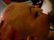 Beautiful Juggalette Sucks A Big Tattooed Cock