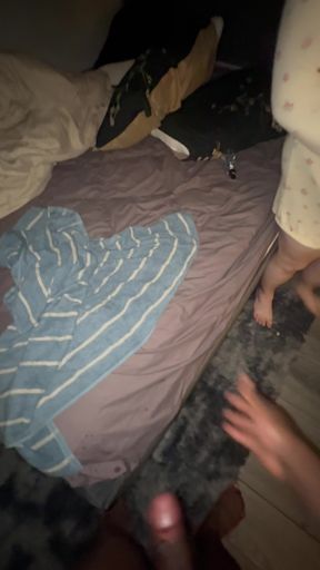 My 18 year old curvy stepsister takes her first big dick