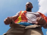 MEN - Trevor Brooks Pulls Over & Pretends To Have A Car Trouble So He Can Fuck With Chuck Conrad