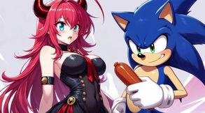 Provocative game in animated scene