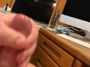 Slow motion cum shot