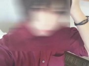 Crossdresser sissy anal solo play