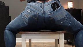 Lexi's sexy wet chair dance and golden shower