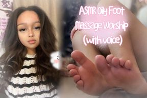 ASMR Oil Foot Massage Worship (with voice)