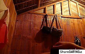 Rough Asian Amateur Rides Cock and Eats Ass