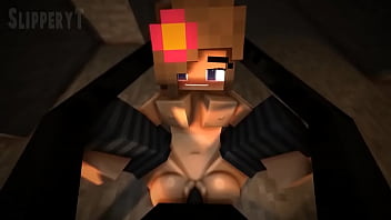 Jenny gets her pussy destroyed and filled to the brim with cum by an enderman