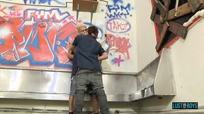 ”LustForBoys: Mickey Taylor Pounds James Lains Hole in Cruisy Stall Fuck”