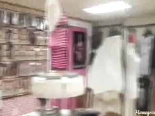 Fortunate Customer Banged By 2 Hawt Milfs