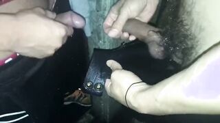 Taiwanese muscle hunk pours his guts out in a public pissing bar - Part 2