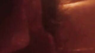 Transboy boinks himself in the caboose with knotted fake penis