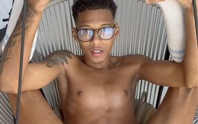 Young Twink Takes Huge Big Black Cock!